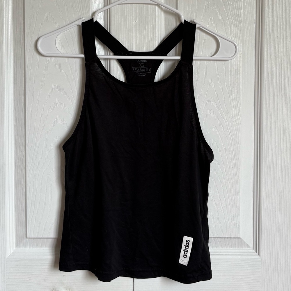 adidas Women’s Black Racerback Tank Top